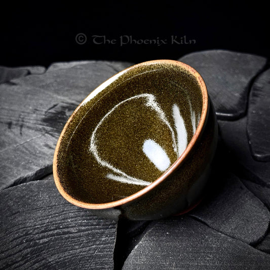 Olive - Skyward Dragon Kiln Wood-fired Jian Zhan (150ml)(SKG 2509-01-01)