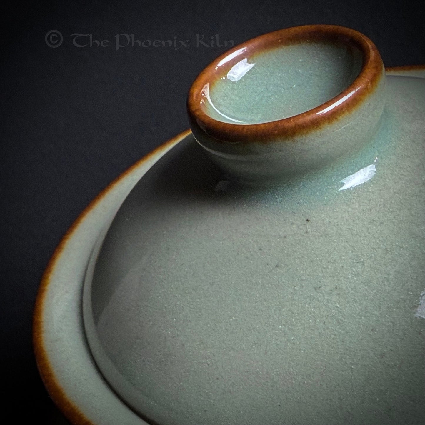 Green Jade Gaiwan Set – Dragon Kiln Wood-fired Jian Ware（JIG 2506-01-01）
