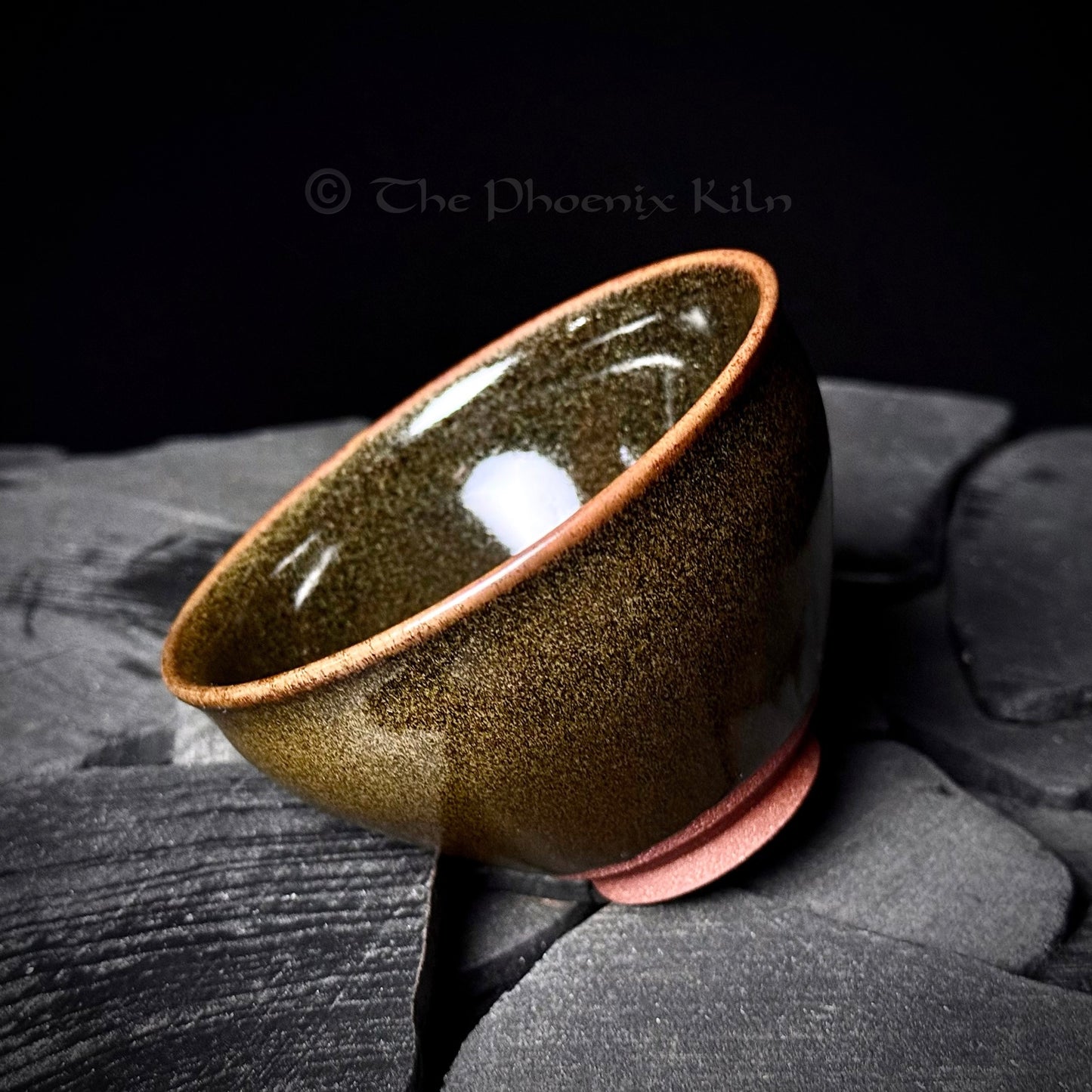 Olive - Skyward Dragon Kiln Wood-fired Jian Zhan (150ml)(SKG 2509-01-01)