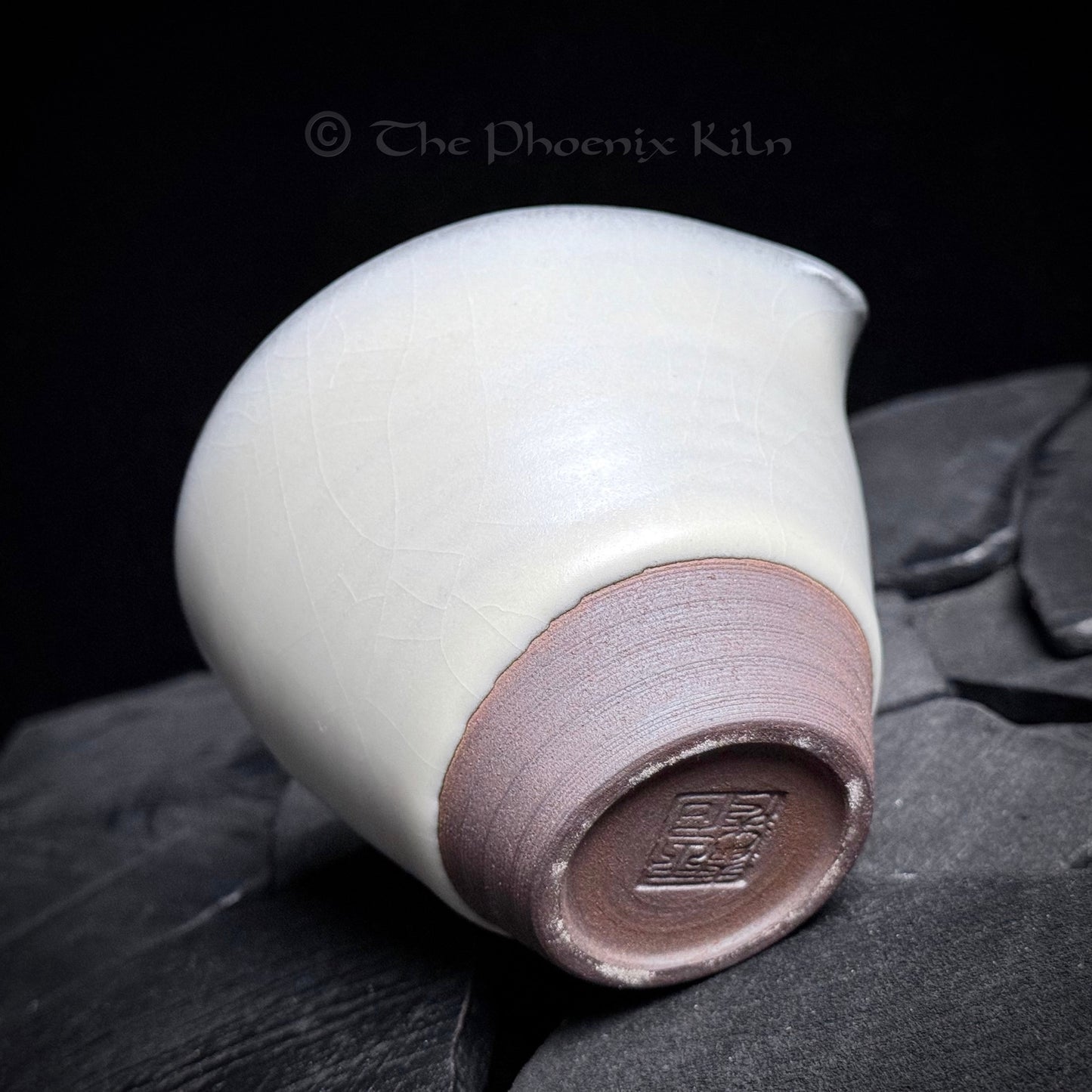 Jade Infusion Share Cup - Dragon Kiln Wood-fired Jian Ware (170ml)(JIS 2504-15-13)