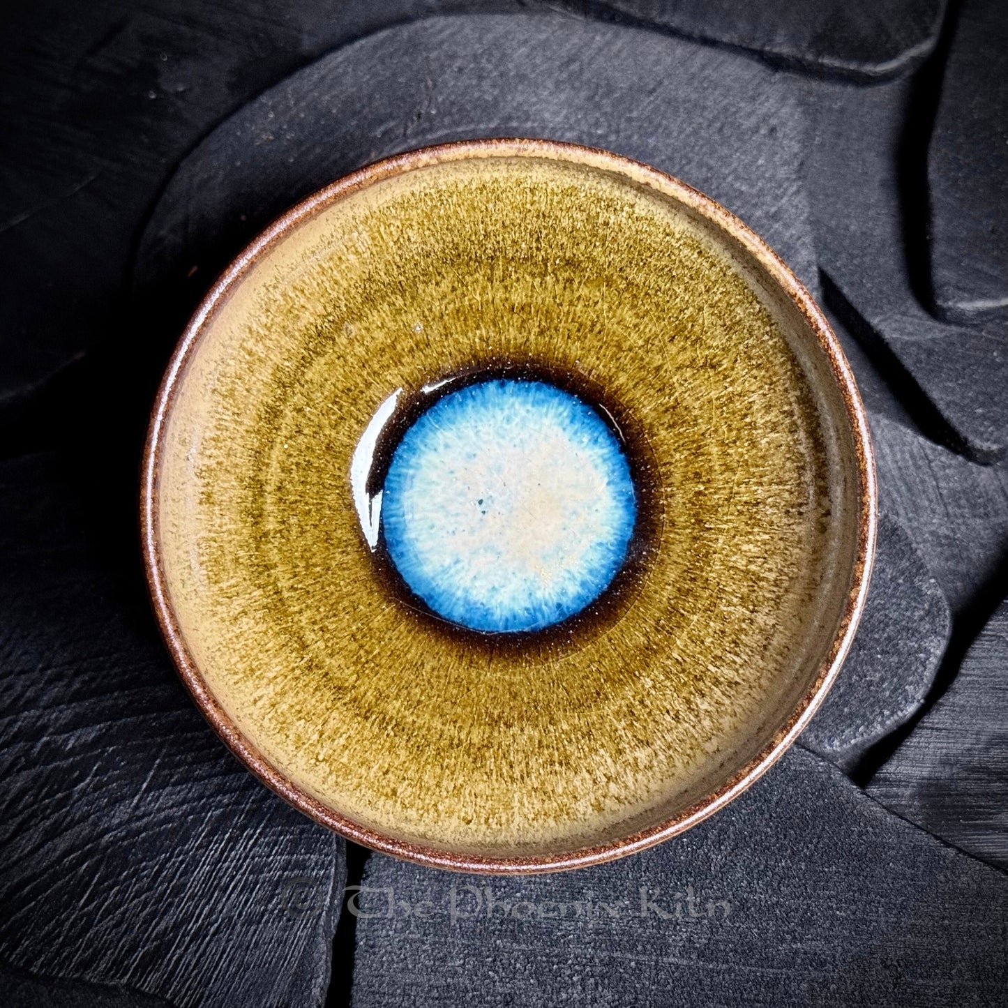 Halo Blue – Skyward Dragon Kiln Wood-fired Jian Zhan (120ml) (SBL 2508-01-01)