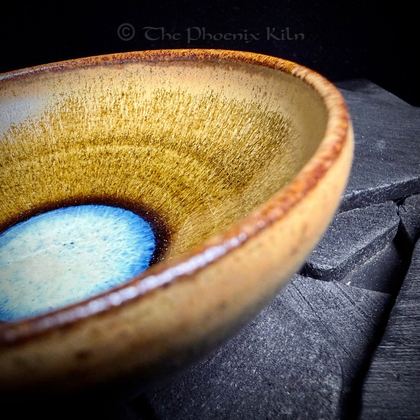 Halo Blue – Skyward Dragon Kiln Wood-fired Jian Zhan (120ml) (SBL 2508-01-01)