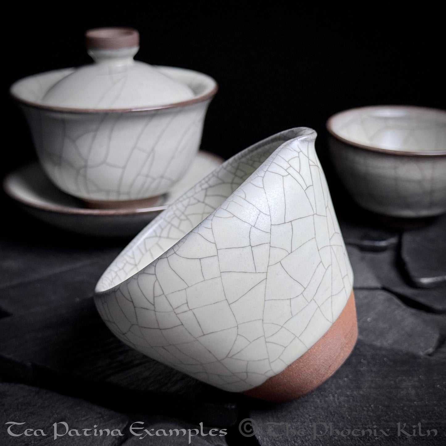 Jade Infusion Share Cup - Dragon Kiln Wood-fired Jian Ware (170ml)(JIS 2504-15-13)