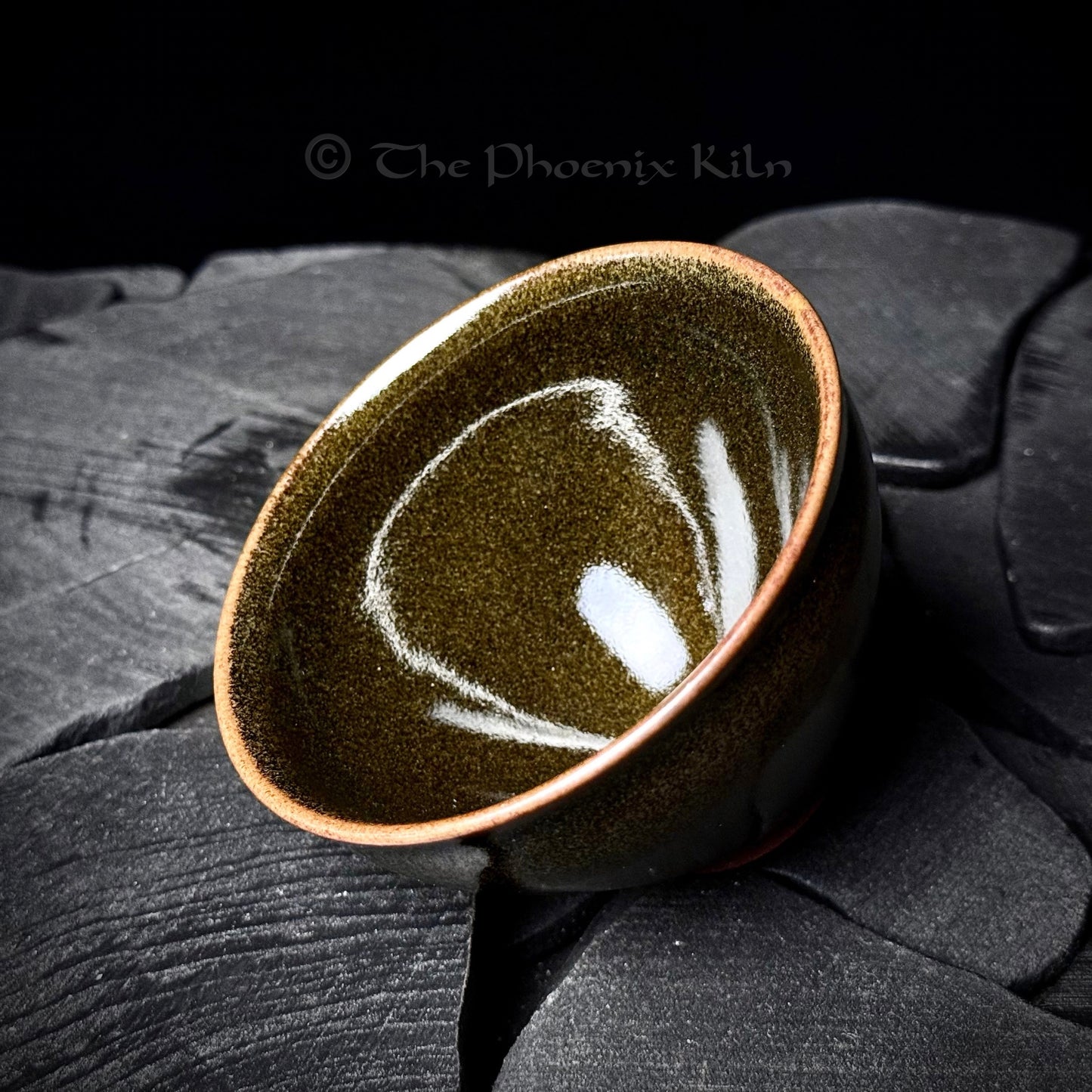 Olive - Skyward Dragon Kiln Wood-fired Jian Zhan (150ml)(SKG 2509-01-01)