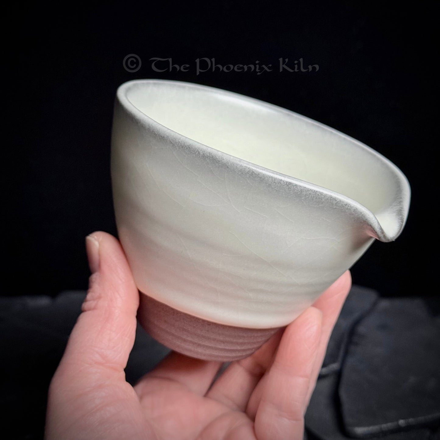 Jade Infusion Share Cup - Dragon Kiln Wood-fired Jian Ware (170ml)(JIS 2504-15-13)