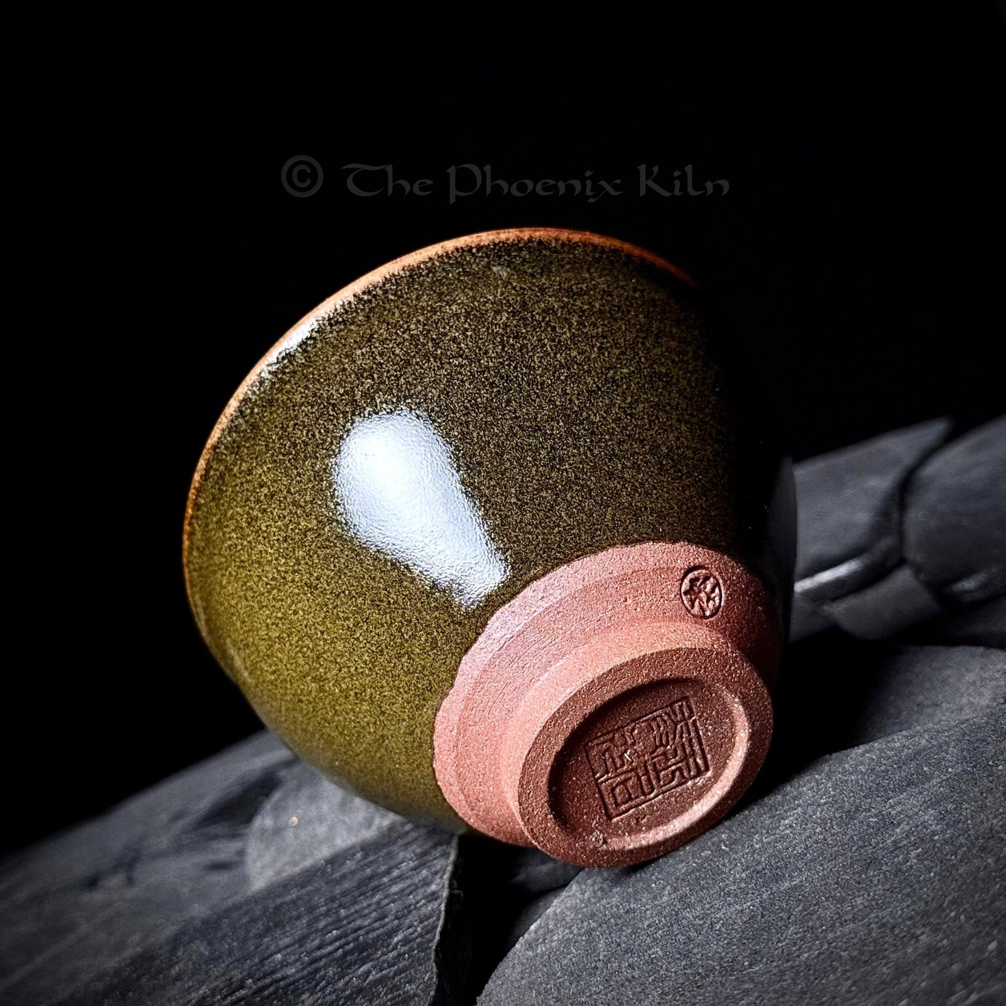 Olive - Skyward Dragon Kiln Wood-fired Jian Zhan (150ml)(SKG 2509-01-01)