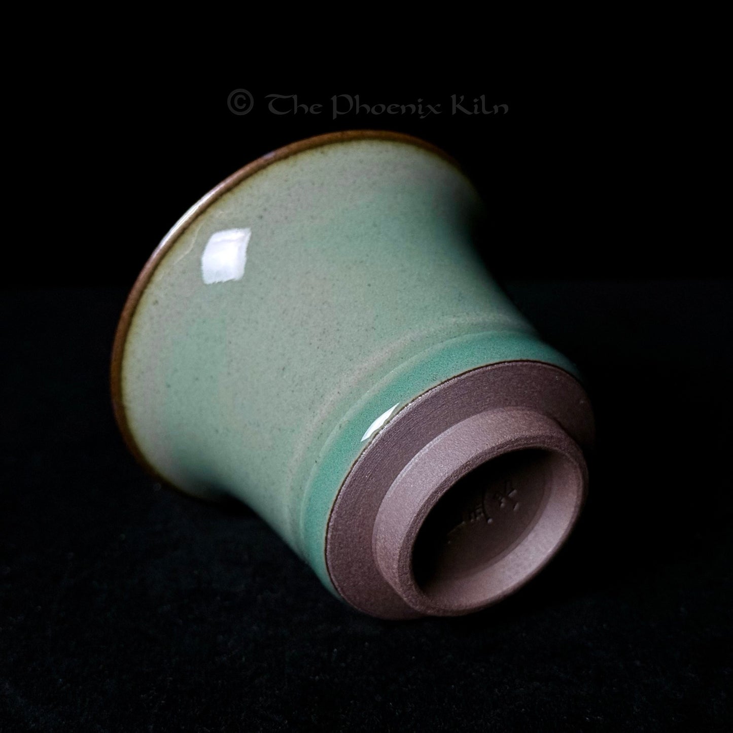 Green Jade Gaiwan - Dragon Kiln Wood-fired Jian Ware (JIG 2510-01-01)